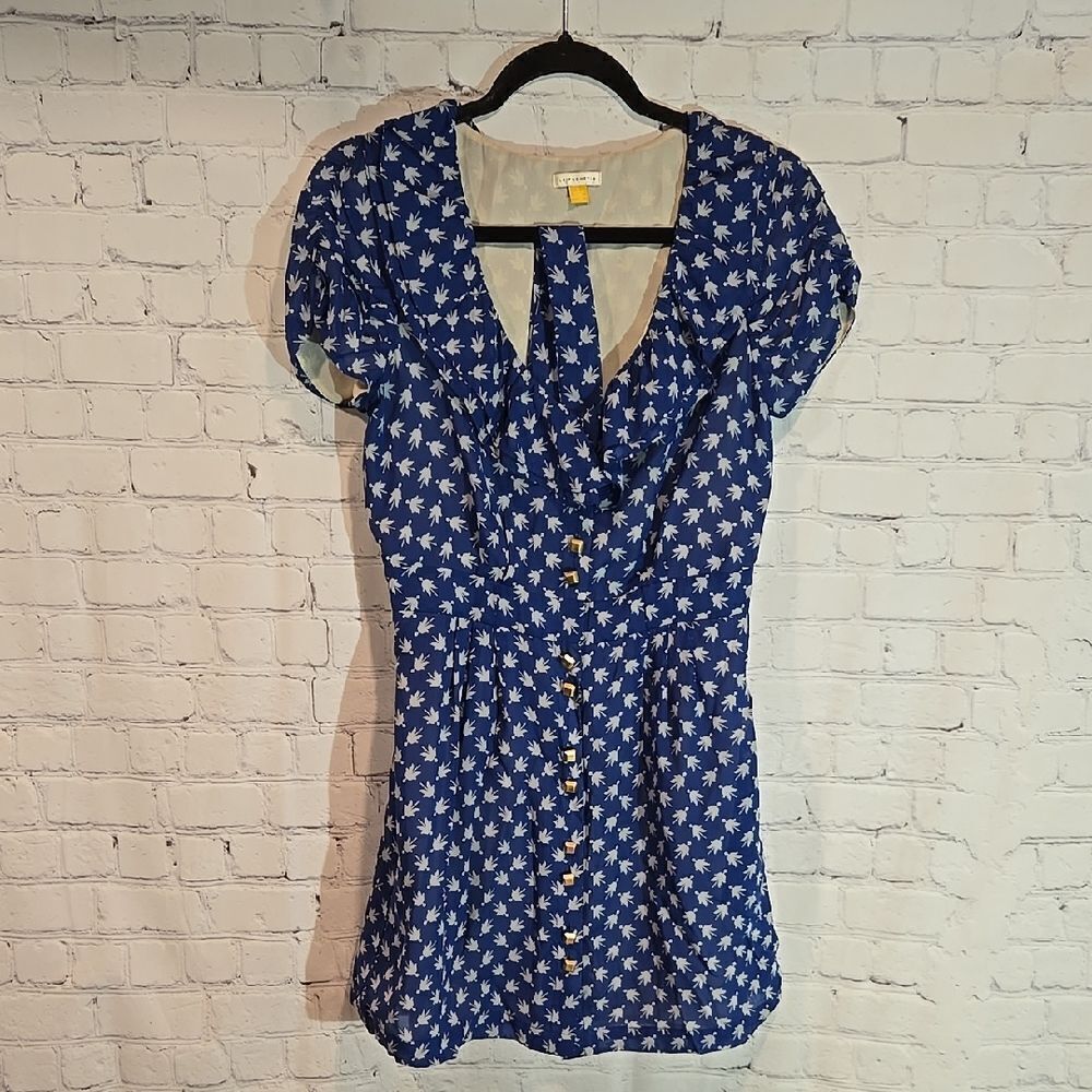 Leifsdottir silk floral dress size 2